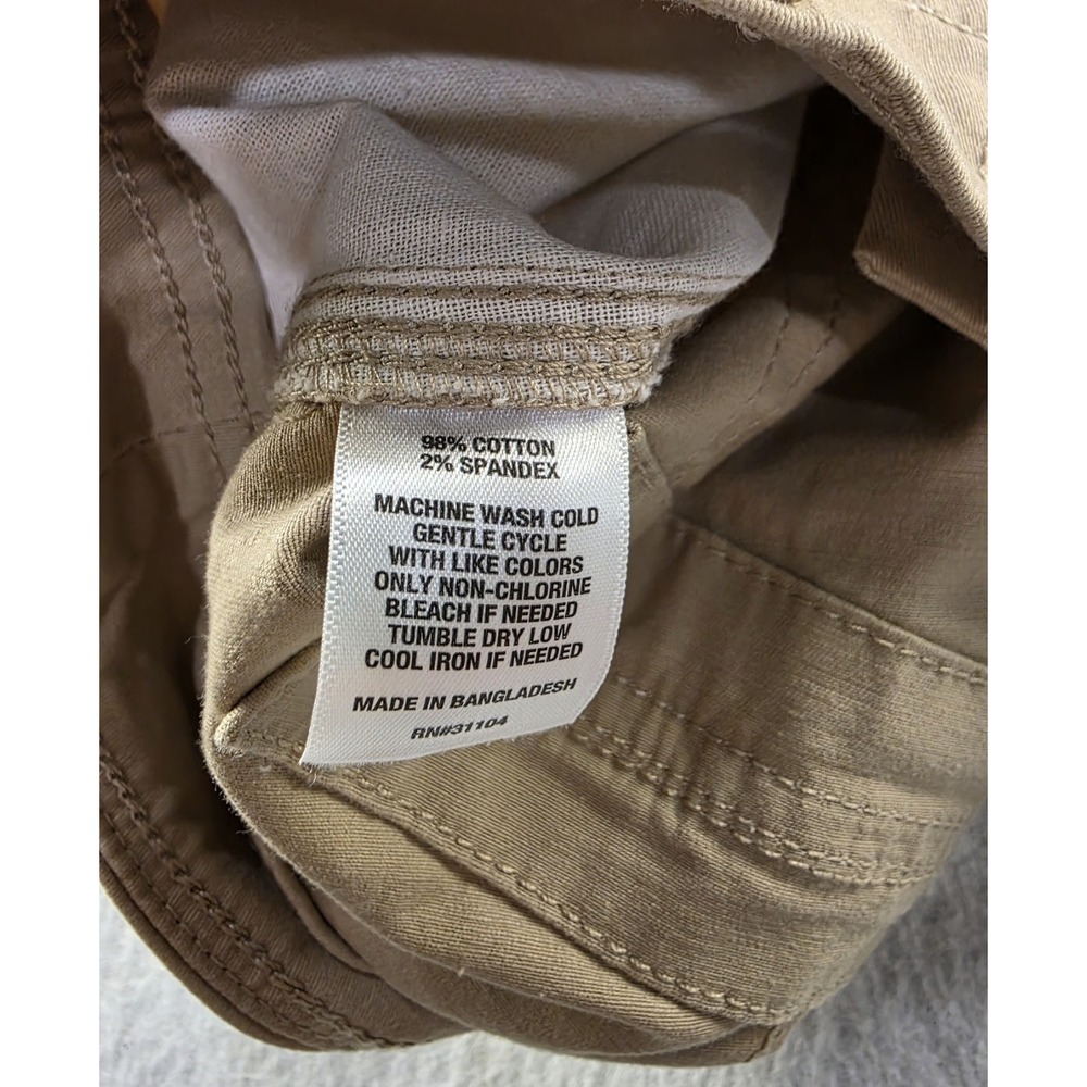 NWT Saddlebred Cargo Men's Shorts - Size: 32 - Tan Khakis Comfort CottonBlend - Picture 3 of 7
